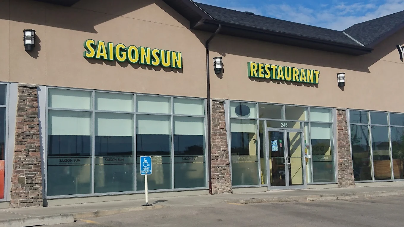 Fresh Vietnamese prawn salad rolls served at Saigon Sun in Okotoks, AB